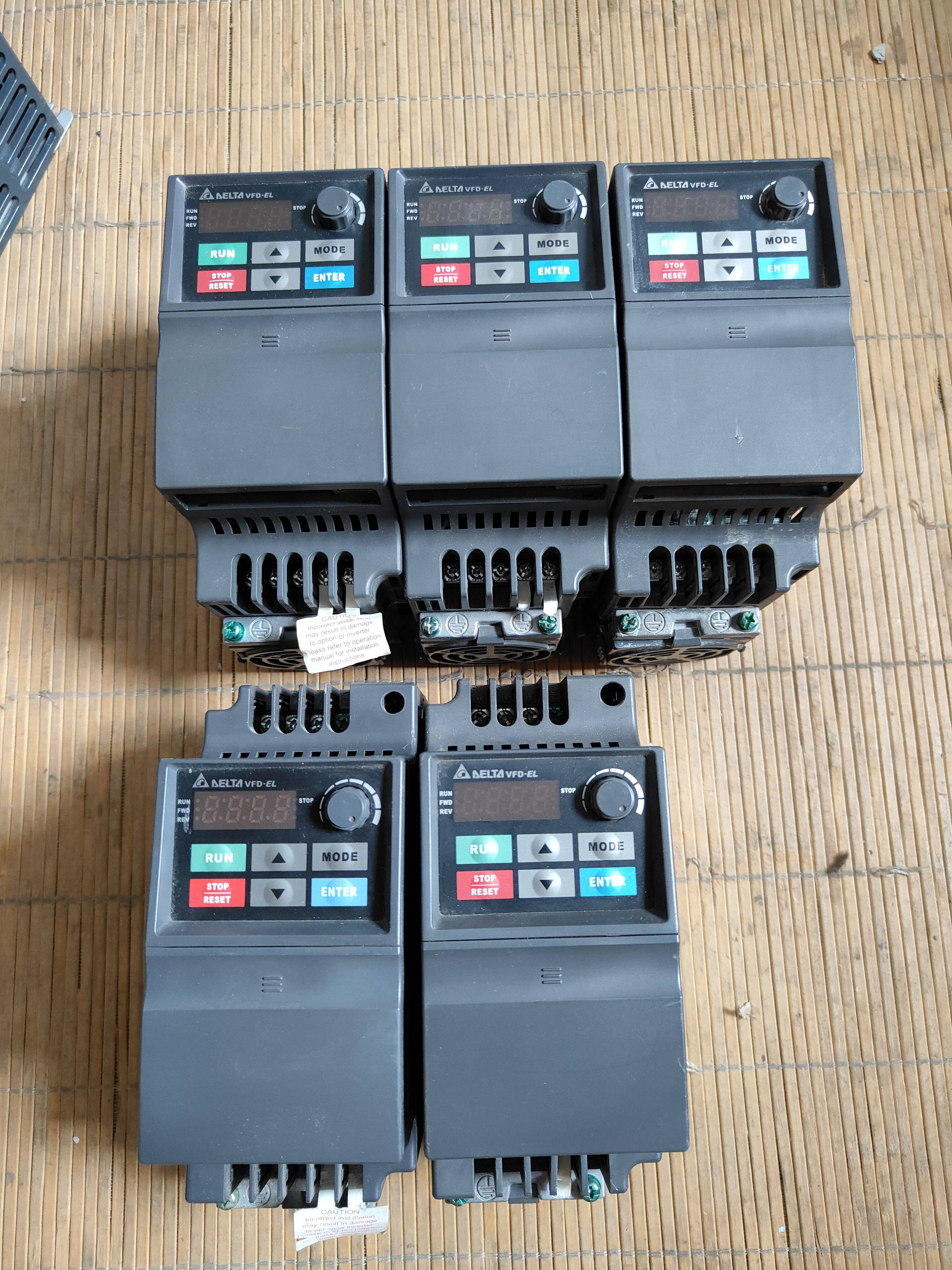 台达变频器1.5kw三相输入VFD015EL43A二手包好提供技术支持