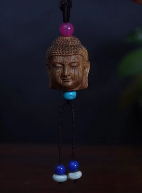 沉香立体佛祖天然保真雕件吊坠
