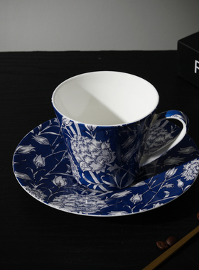 爱莉卡贝叶Erica Beyer  莫里斯威利斯英国复古花卉骨瓷咖啡杯