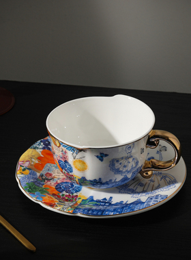 爱莉卡贝叶Erica Beyer  芭蕾公主欧式轻奢骨瓷镀金咖啡杯礼盒