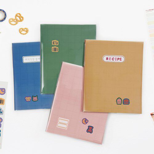 韩国进口粘贴式宝丽来相册本diy手工纪念册复古风简约影集记录册