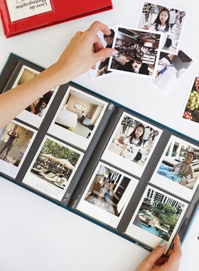 韩国进口INVITE.L宝丽来拍立得相册正方形相册本3寸影集4寸纪念册