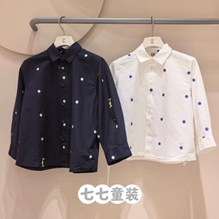 jnbybyjnby江南布衣童装H型宽松2026春男女童1Q1212080长袖衬衫