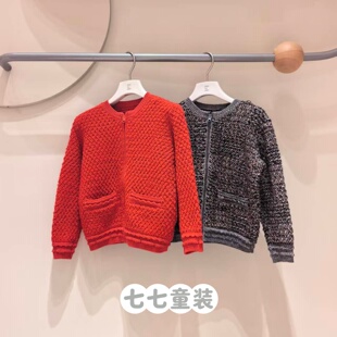 jnbybyjnby江南布衣童装2026春男女童新年1Q1313320短款开襟毛衫