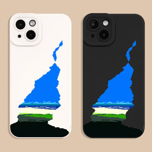 豁然开朗iPhone17手机壳苹果14pro max个性13创意12高级11新款xr保护套mini硅胶se软简约7/8plus男女15防摔16