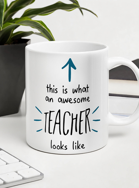 Awesome Teacher mug令人惊叹的老师马克杯水杯学生开学毕业礼物