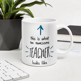 老师马克杯水杯学生开学毕业礼物 mug令人惊叹 Awesome Teacher