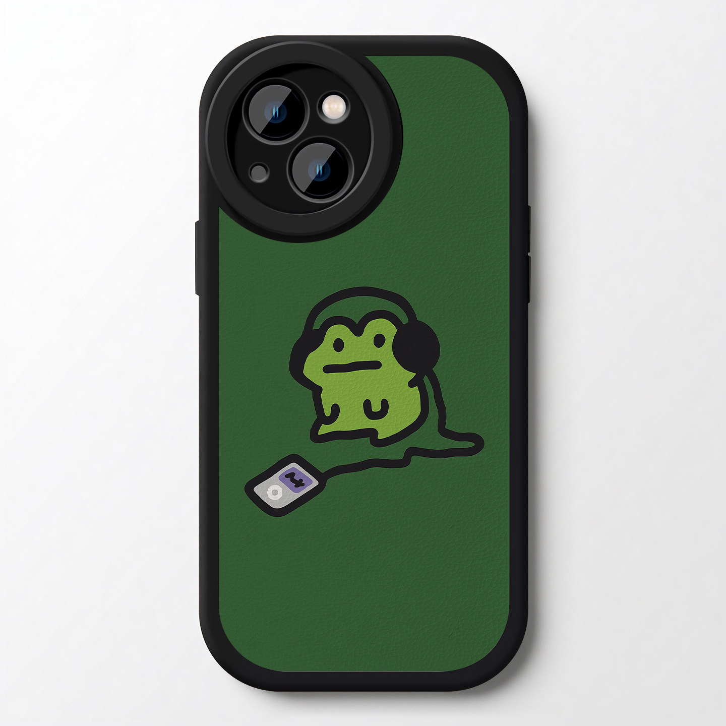 适用iPhone17promax手机壳苹果14全包13小米15华为mate60新款P80小羊皮荣耀nova防摔oppo软vivo搞怪听歌青蛙2