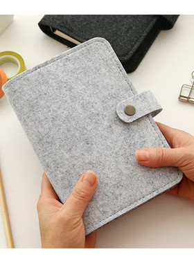 Otaku-毛毡手帐活页记事本活页本外壳 活页夹 日式毛毡活页套