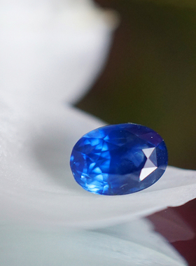 裸石/天然蓝宝石 1.73ct 皇家蓝椭圆戒指吊坠/InColor彩定制