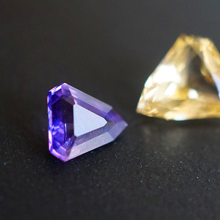风筝/天然彩蓝宝裸石1.07ct无烧紫蓝宝吊坠戒面 /InColor彩定制