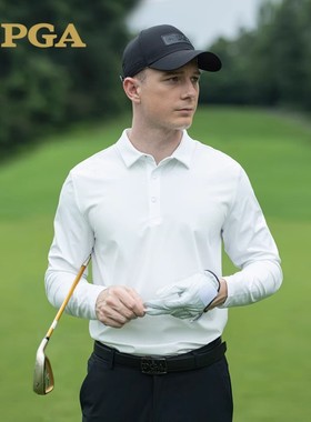pga高尔夫服装男长袖T恤 秋冬运动服polo衫 百搭比赛球衣101331
