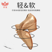 秋季 成人女软底中跟网面国标舞练功鞋 教师鞋 英皇舞霸专业拉丁舞鞋