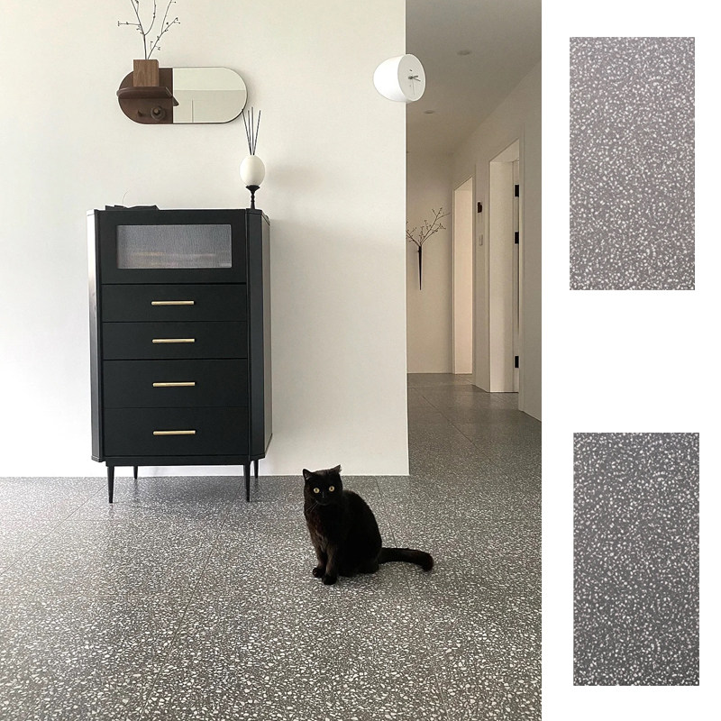 北欧极简灰色水磨石瓷砖客厅防滑地砖精雕石纹灰砖卫生间墙砖地砖