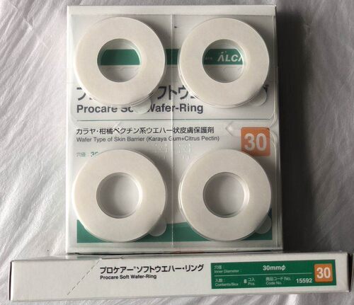 日本爱乐康15592环形防漏圈15591造瘘口填缝用延长使用时间满包邮