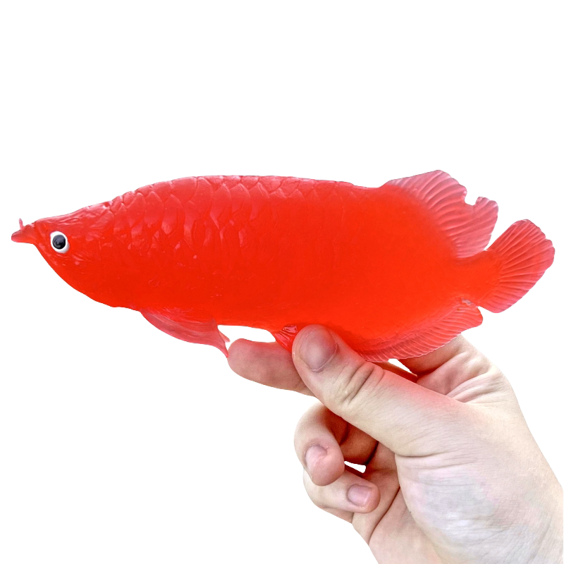 软胶彩色仿真金龙鱼玩具包邮