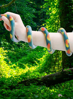 大小号软胶蛇彩印仿真蛇儿童玩具过家家认知益智吓人假蛇动物模型