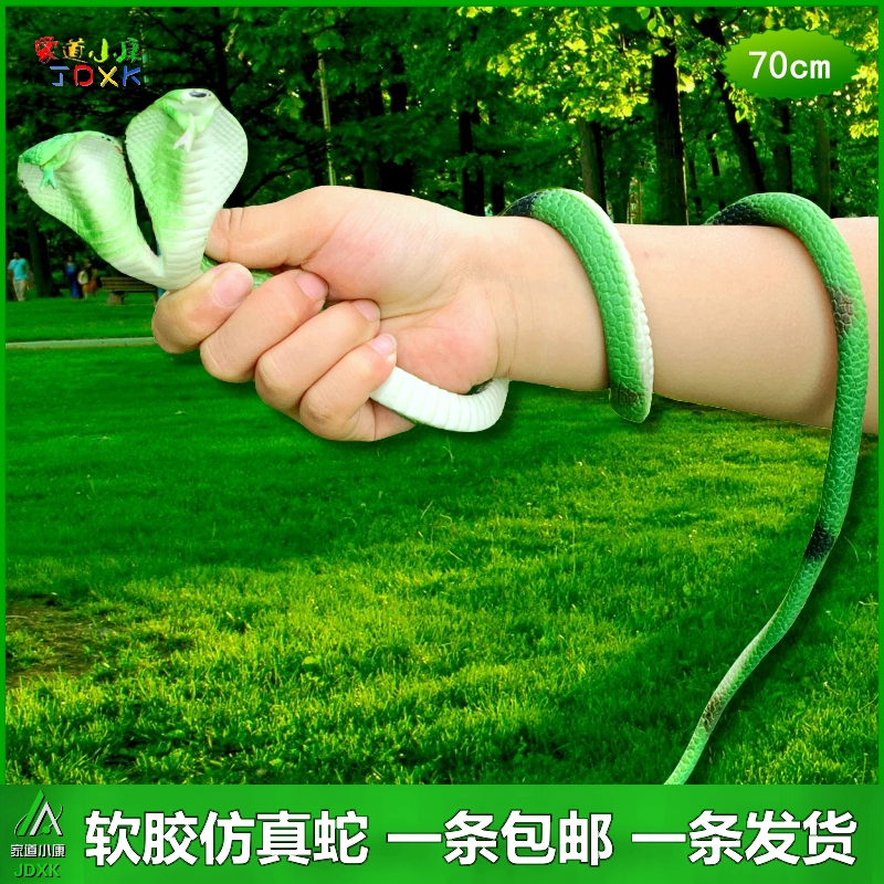 软胶仿真蛇双头眼镜蛇玩具蛇包邮