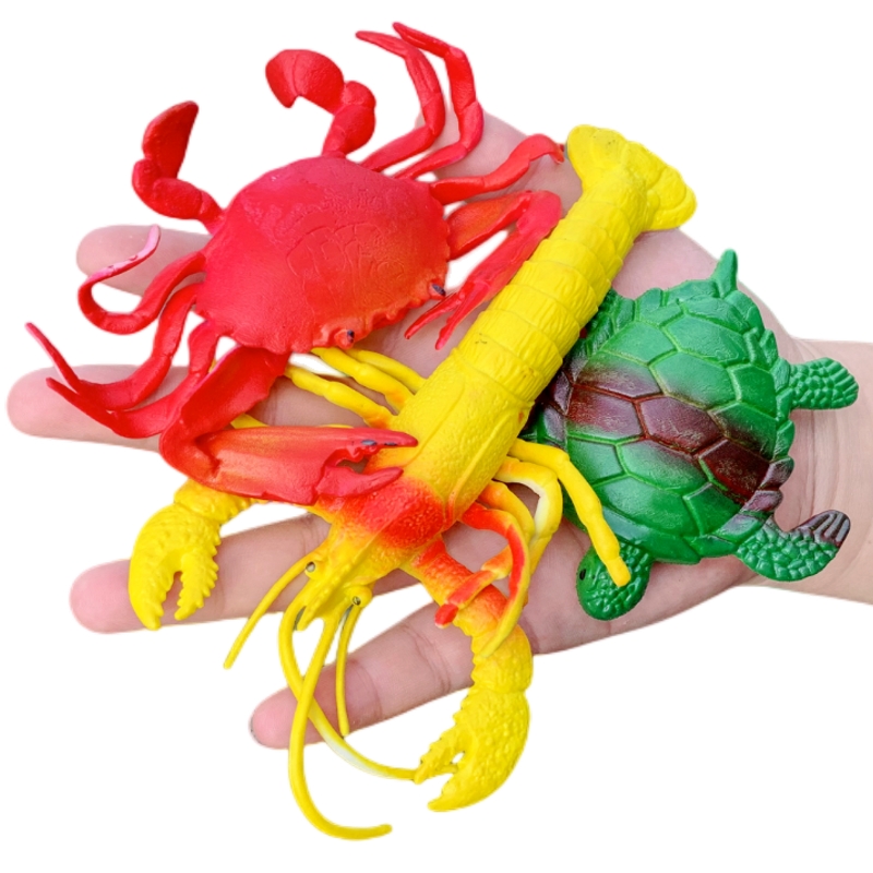 软胶仿真龙虾螃蟹海龟套装