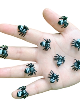 仿真小蜘蛛迷你超小可爱吓人幼儿园儿童玩具礼物昆虫静态动物模型