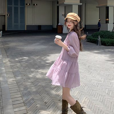 孕妇装2025新款春秋款时尚套装女宽松显瘦衬衫两件套