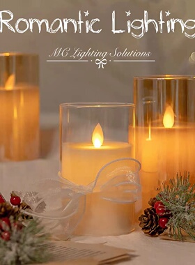 B款7.5cm充电仿真火焰蜡烛氛围小夜灯场景布置剧本杀地摊夜市假灯