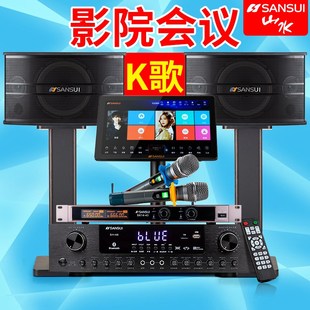 家庭客厅卡拉ok Sansui 山水SP9家用K歌ktv音响套装