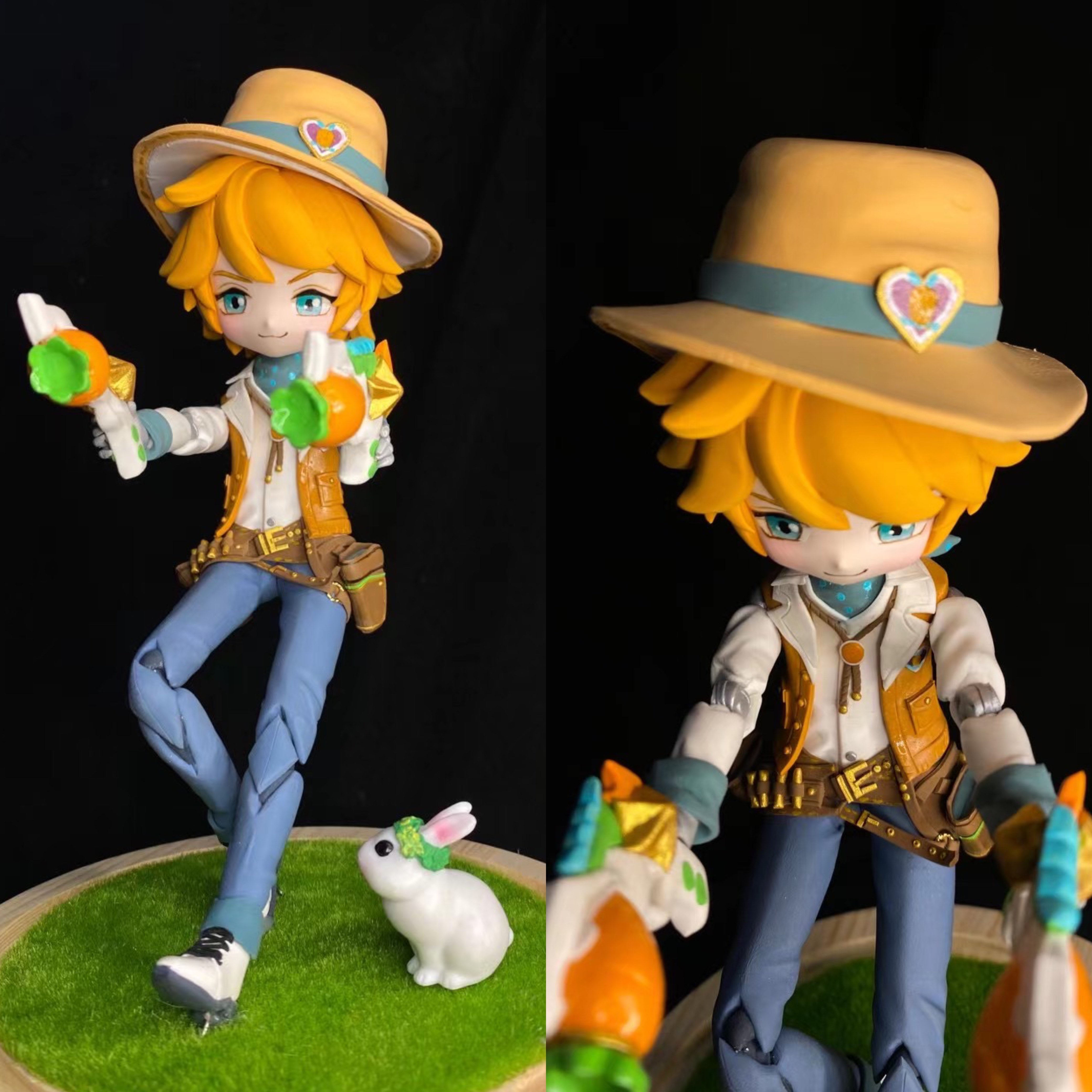 王,者,农药荣耀马可波罗潮玩牛仔定制手工制作礼物手办摆件