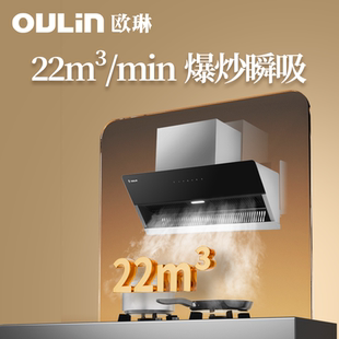 欧琳22m³爆炒侧吸烟机家用挥手智控油烟机FG02