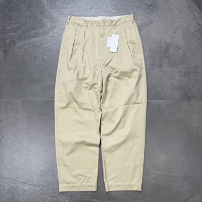 现货nanamica Double Pleated Chino 26ss双褶锥形宽松休闲长裤