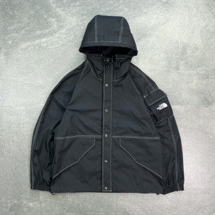 现货 TNF日本紫标 Monkey Time别注防水连帽猎装夹克冲锋衣