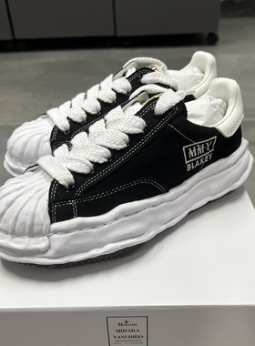 现货特价Maison MIHARA YASUHIRO MMY三原康裕帆布皮革低帮溶胶鞋