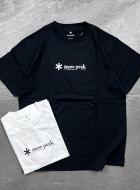 【现货】Snow peak soft cotton雪峰 定番基础款logo透气短袖T恤