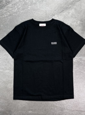 现货BEAMS JAPAN 25ss LogoEmbro刺绣小标字母男女款短袖T恤