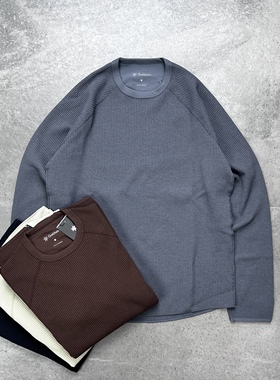 现货 Goldwin WF LIGHT L/S T-SHIRT 25AW经典华夫格插肩长袖T恤