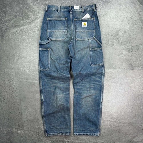 现货 Carhartt WIP double knee pant卡哈特双膝工装水洗牛仔长裤