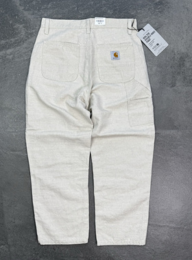 现货Carhartt WIP double knee pant卡哈特双膝棉麻混纺伐木长裤