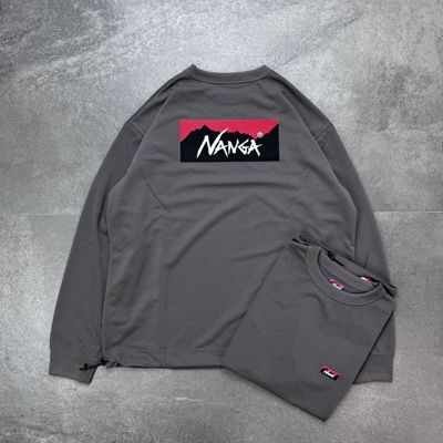 现货NANGA x Neo-Pro别注25aw日本制速干机能抽绳防晒速干长袖T恤