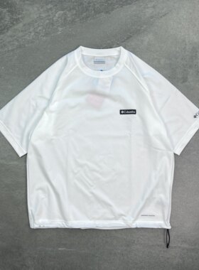 现货Columbia FREAKS STORE哥伦比亚别注速干字母logo抽绳短袖T恤
