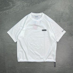 现货Columbia FREAKS STORE哥伦比亚别注速干字母logo抽绳短袖T恤