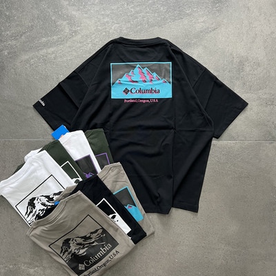 Columbia哥伦比亚山峰印花短袖