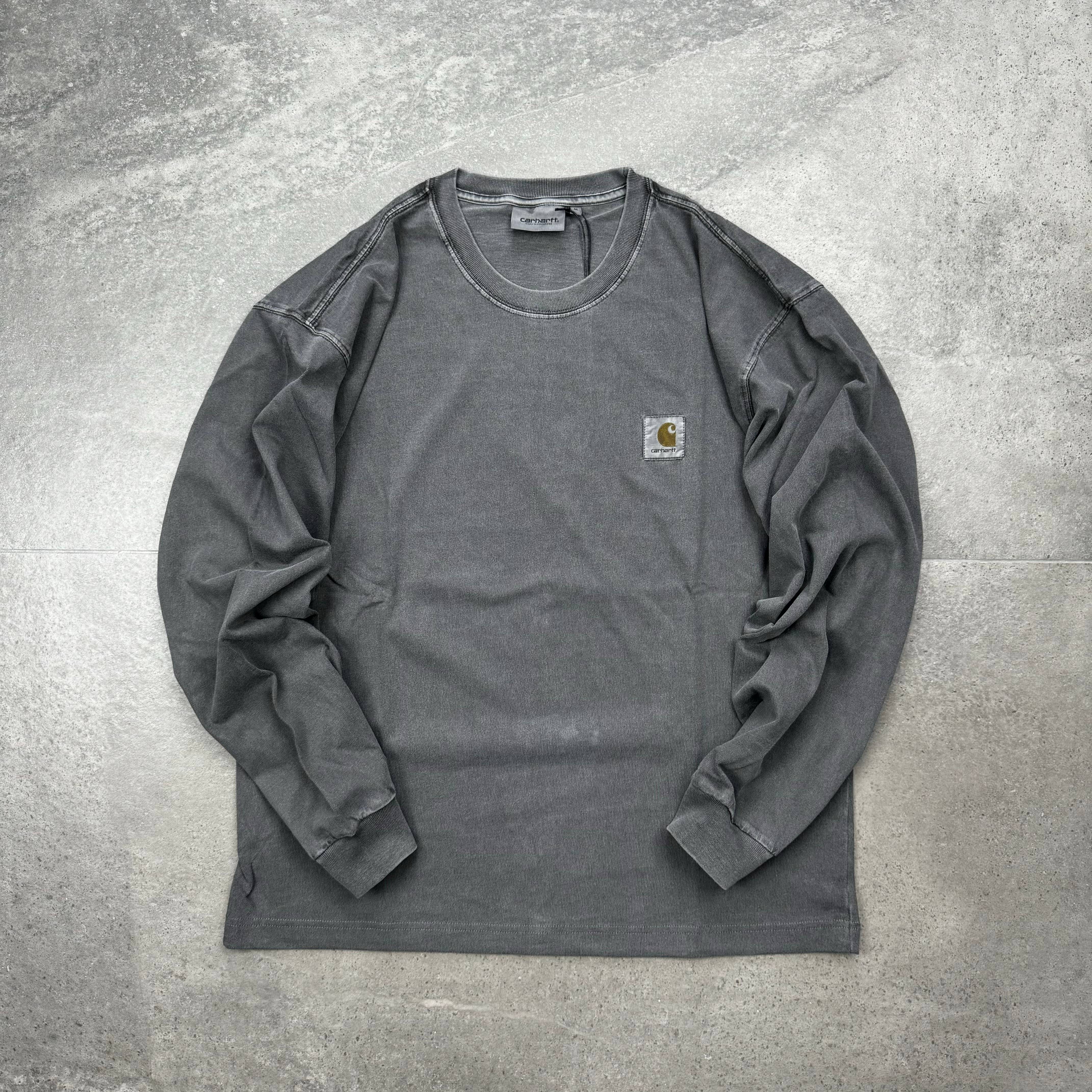 现货 Carhartt WIP Vista T-Shirt卡哈特24fw水洗重磅LOGO长袖T恤