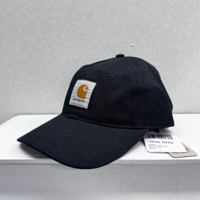 现货Carhartt WIP Canvas Cap卡哈特帆布Logo工装男女可调棒球帽
