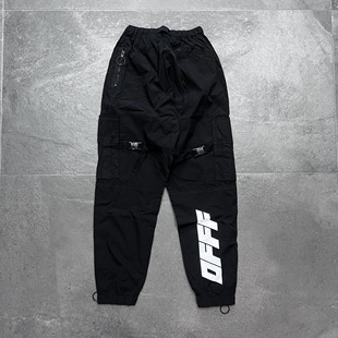 ABLOH WHITE 束脚长裤 尼龙工装 VIRGIL 现货OFF 特价