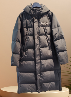特步冬令营新款保暖中长羽绒服男款新款保暖976429640454