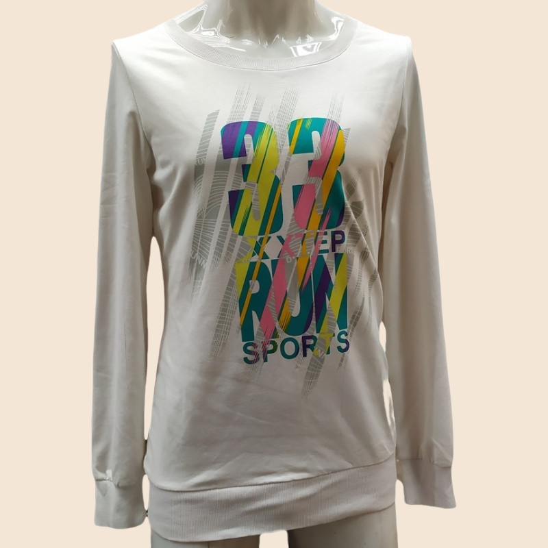 跑步特步特步春秋款宽松卫衣