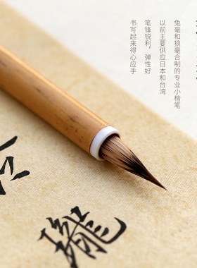 问心堂小楷毛笔书法专用玲珑小楷狼毫紫毫兼毫鸡距笔书法初学套装