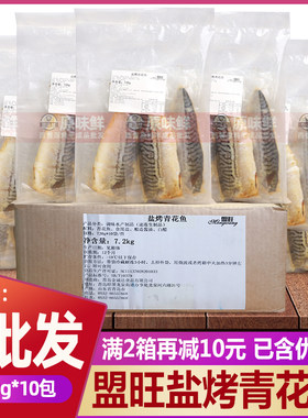 整箱盟旺盐烤青花鱼冷