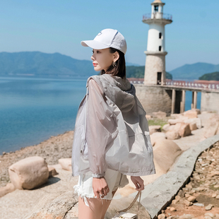 春夏天防晒衣女2025夏季新款大码短外套防晒衫轻薄洋气防晒服冰丝