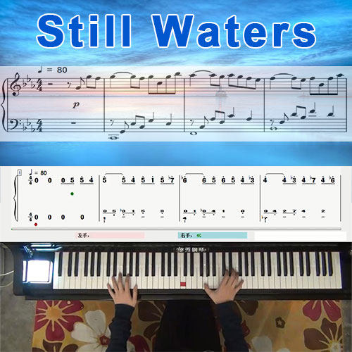 Still Waters(马克西姆)五线谱简谱钢琴教学课程 悠秀
